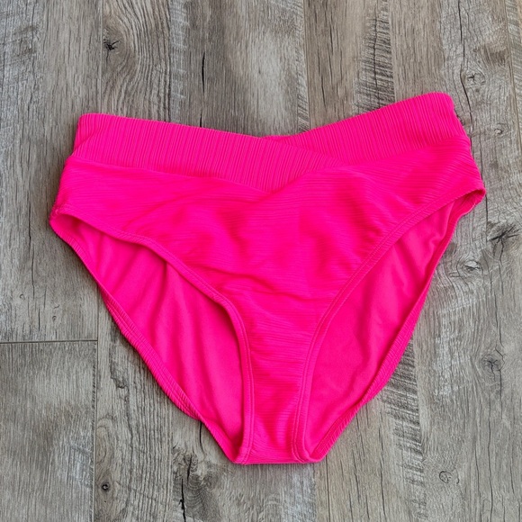 3/$15! Hot Pink High Cut Bikini Bottom - Picture 1 of 4